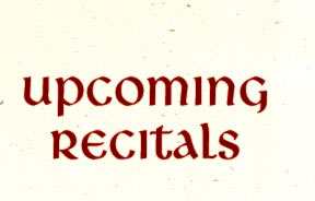 Upcoming Recitals